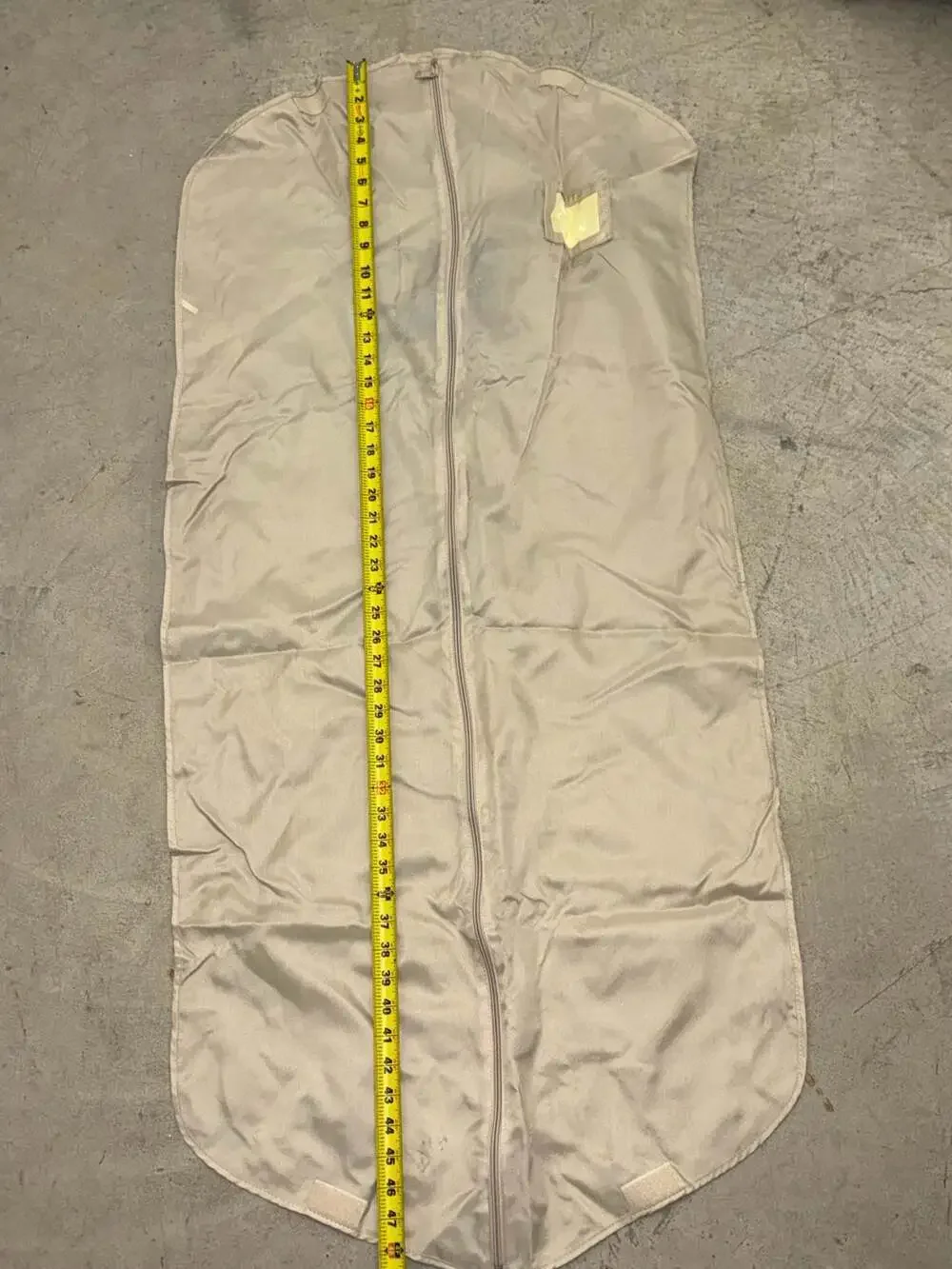 Vintage Burberry Prorsum Tan Nylon Garment Bag Dust Cover with Silver Knight Log